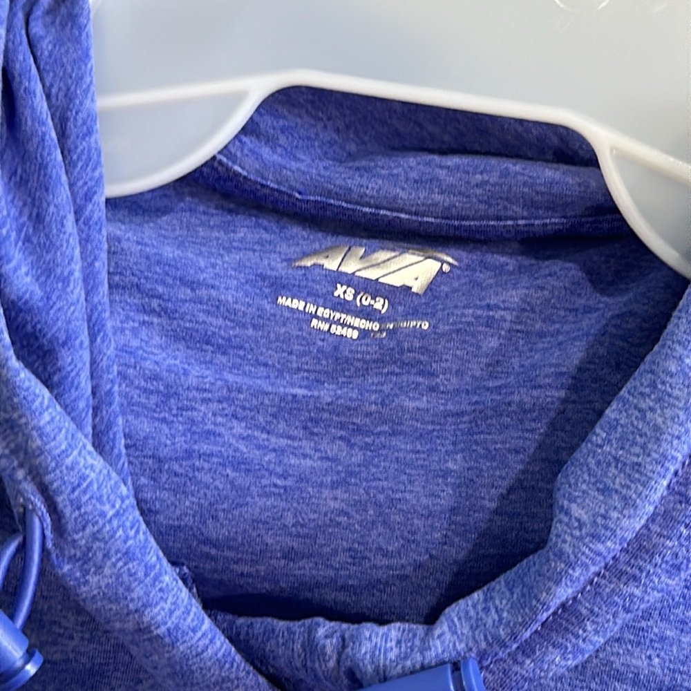 Avia Women's Performance Tee with Hood and Long Sleeves XS - Picture 10 of 12